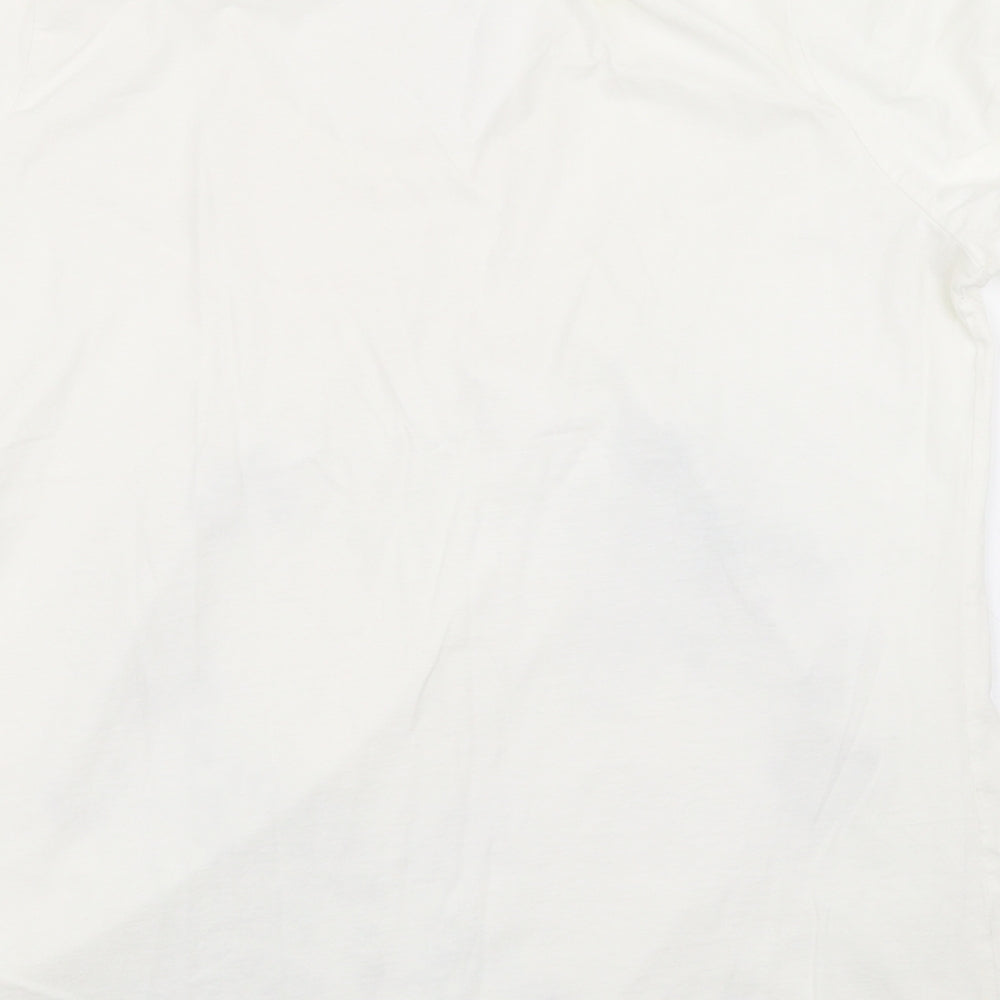 Damart Womens White Floral  Basic Blouse Size 18