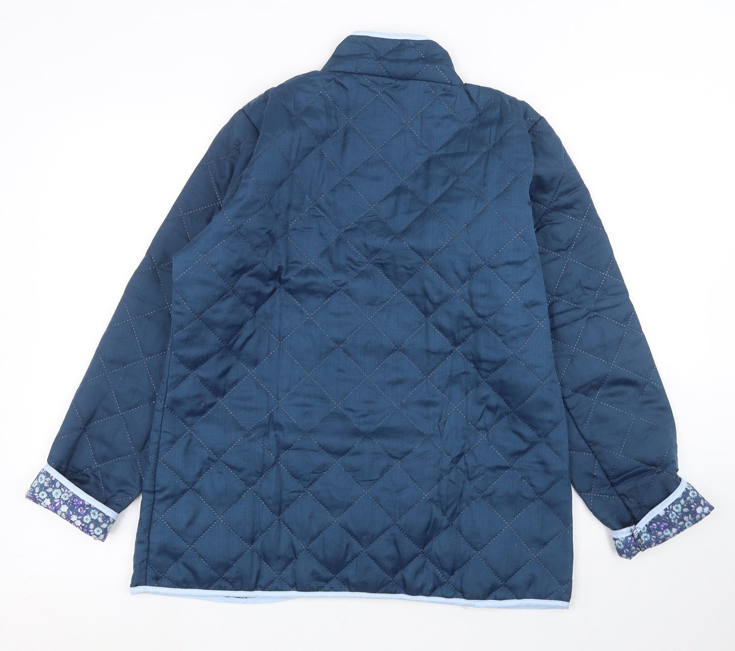 Natalie Andersen Womens Blue   Quilted Coat Size 14