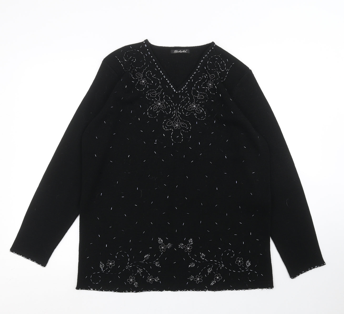 Berkertex Womens Black   Pullover Jumper Size 16