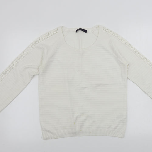 Marks and Spencer  Womens White   Pullover Jumper Size 12