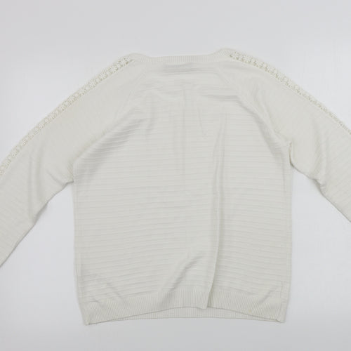 Marks and Spencer  Womens White   Pullover Jumper Size 12