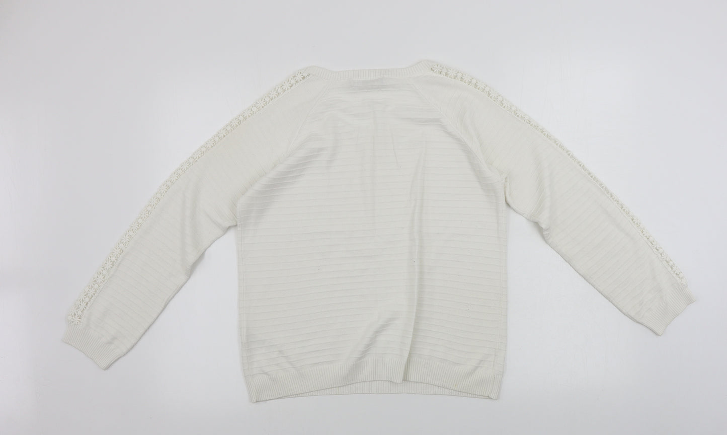 Marks and Spencer  Womens White   Pullover Jumper Size 12