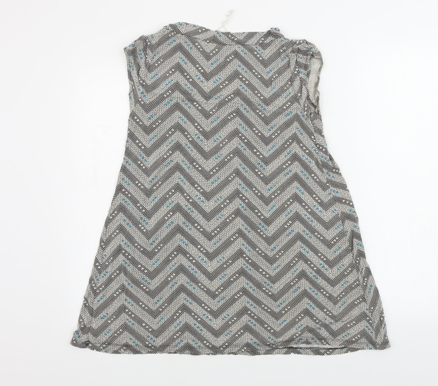 Lime   Womens Green Geometric  Basic T-Shirt Size 12