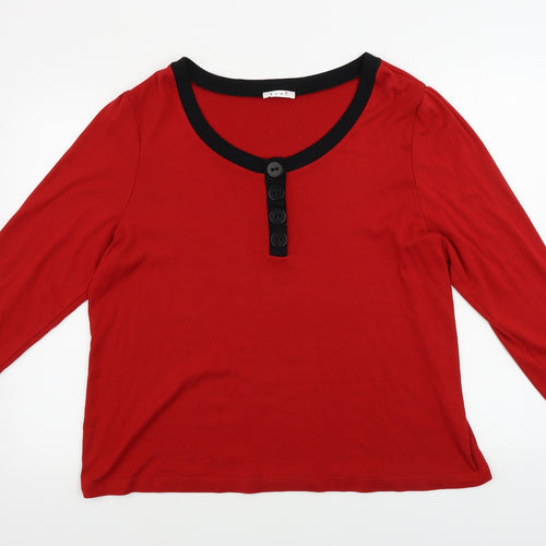 ELVI Womens Red   Pullover Jumper Size M