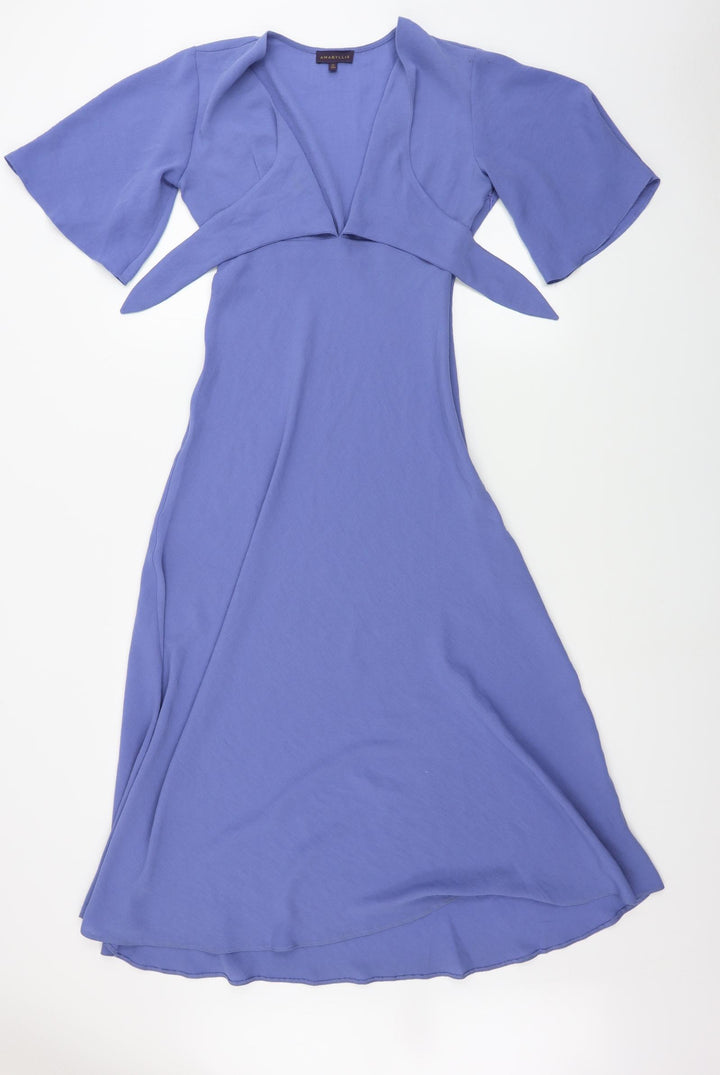 Amaryllis Womens Blue A-Line Size XS