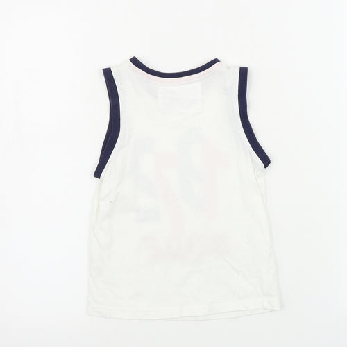 TU Boys White   Basic T-Shirt Size 4 Years