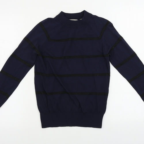 Jack Wills  Womens Blue Striped  Pullover Jumper Size 8