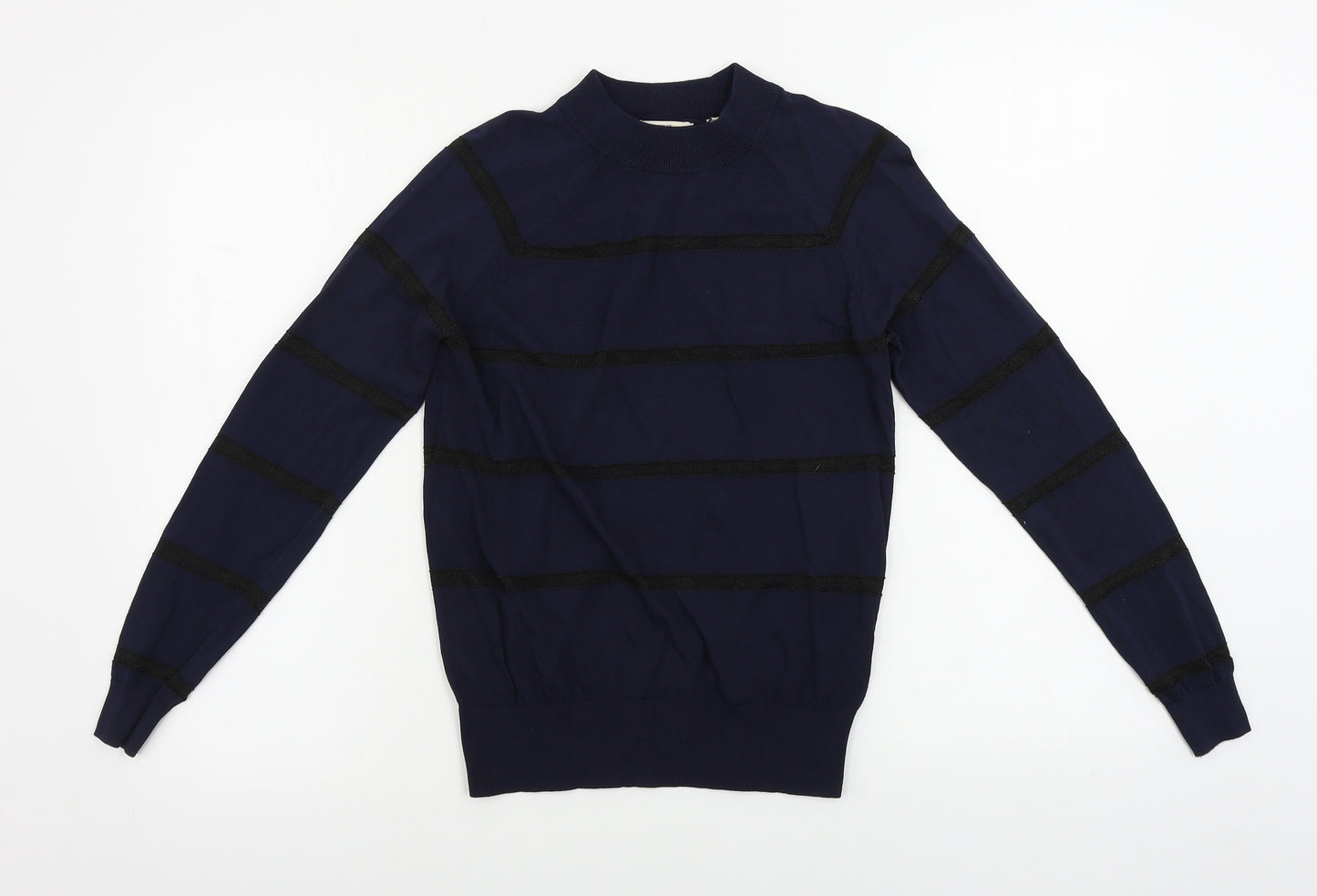 Jack Wills  Womens Blue Striped  Pullover Jumper Size 8