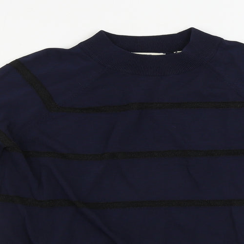 Jack Wills  Womens Blue Striped  Pullover Jumper Size 8