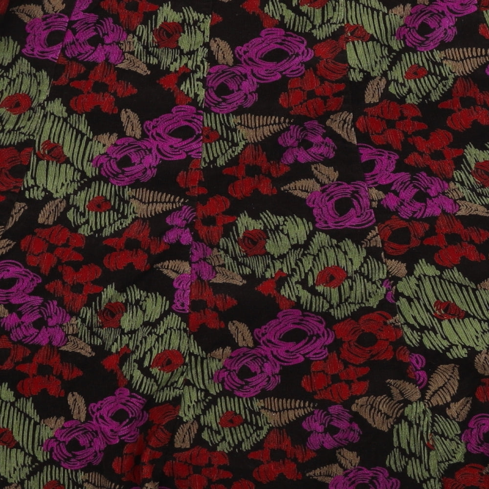 Marks and Spencer  Womens Brown Floral  A-Line Skirt Size 16