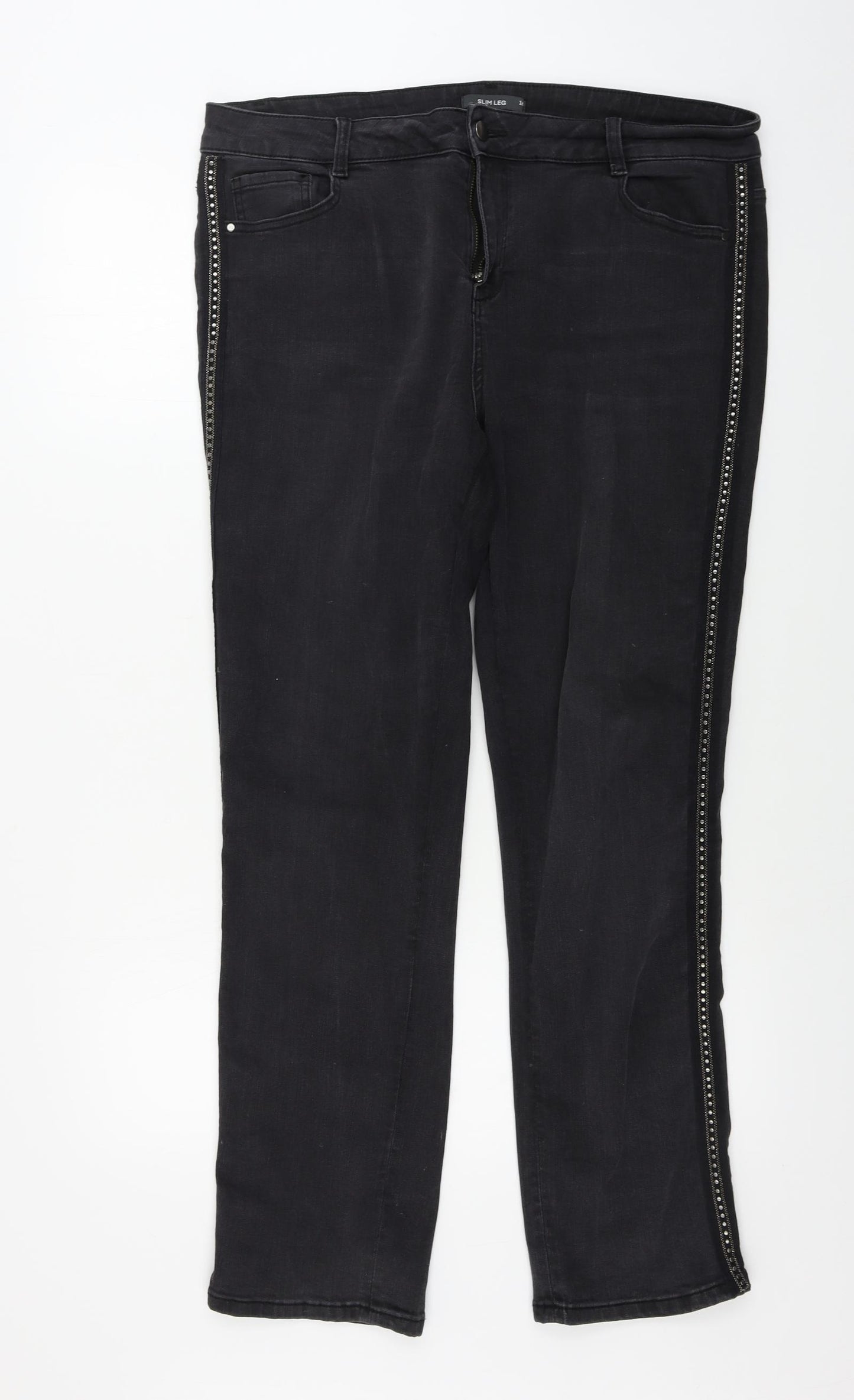 Bonmarché  Womens Black   Straight Jeans Size 14 L28 in