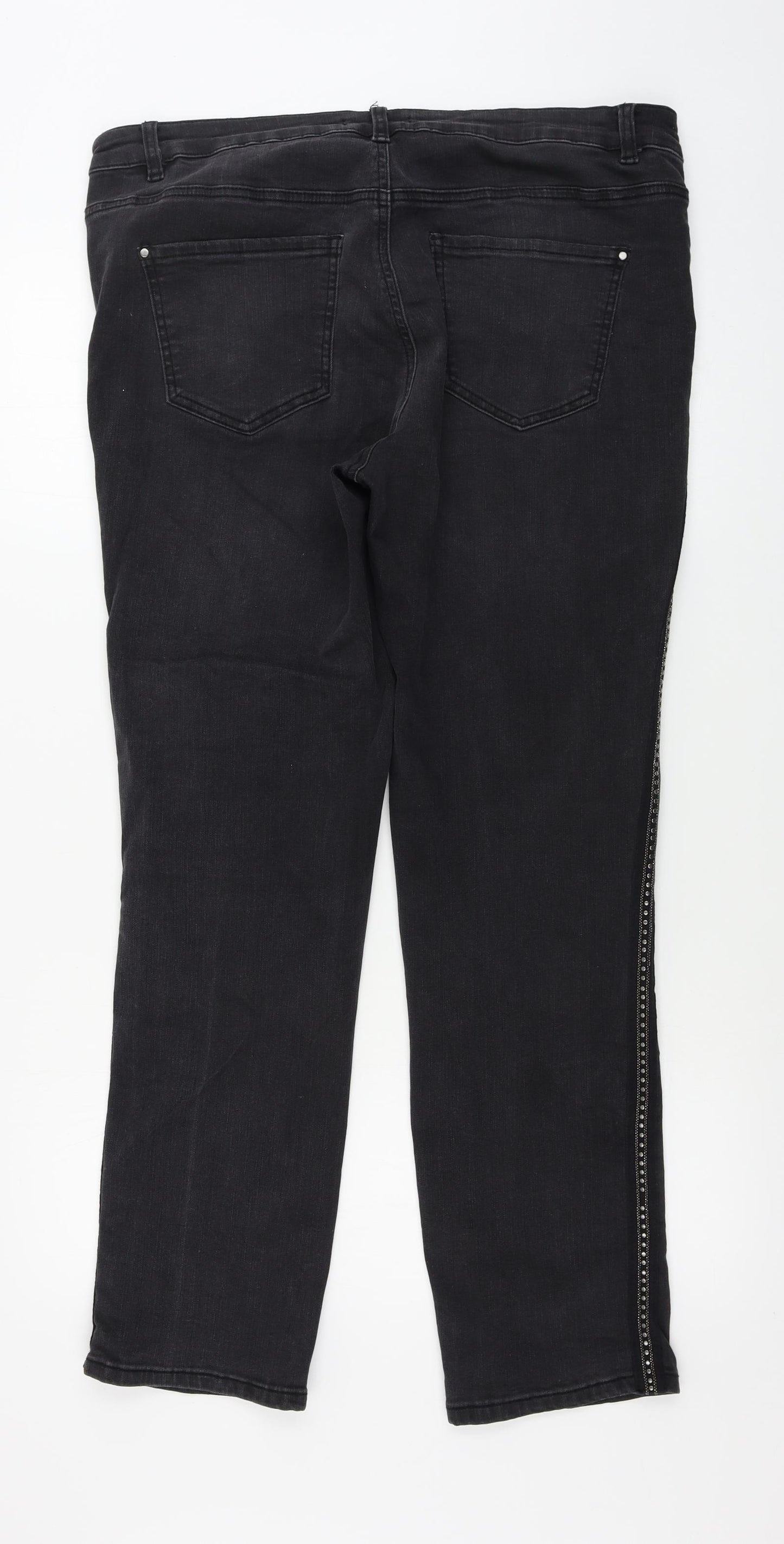 Bonmarché  Womens Black   Straight Jeans Size 14 L28 in
