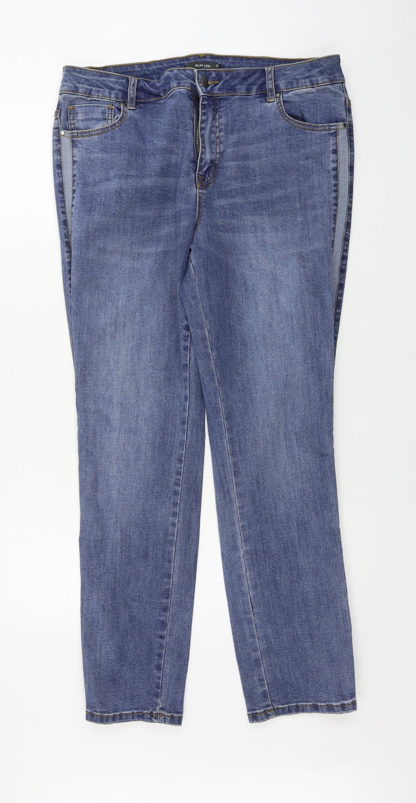 Bonmarché  Womens Blue   Straight Jeans Size 14 L29 in