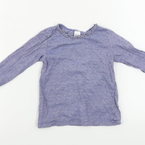 H&M  Girls Blue Striped  Basic T-Shirt Size 2 Years