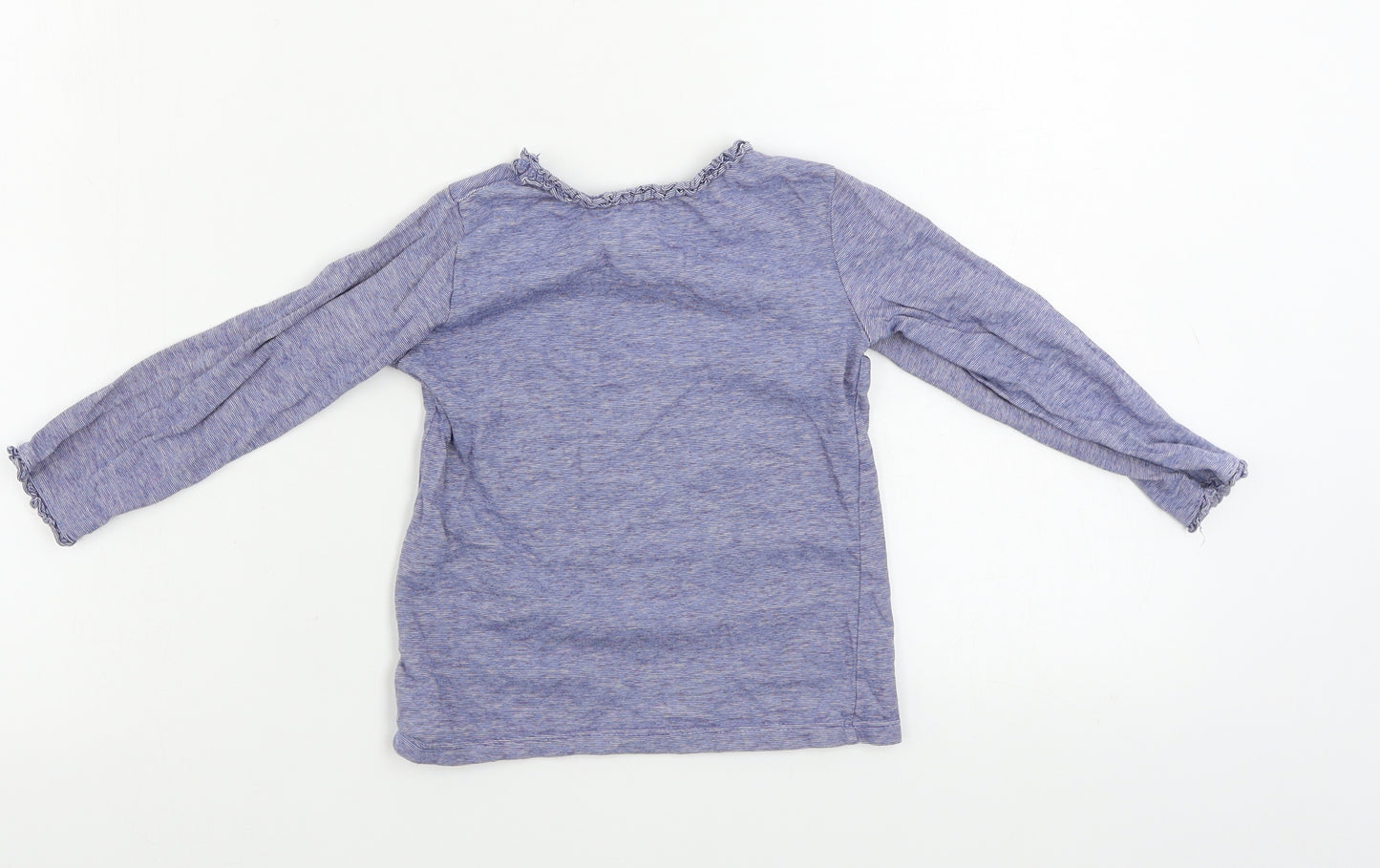 H&M  Girls Blue Striped  Basic T-Shirt Size 2 Years