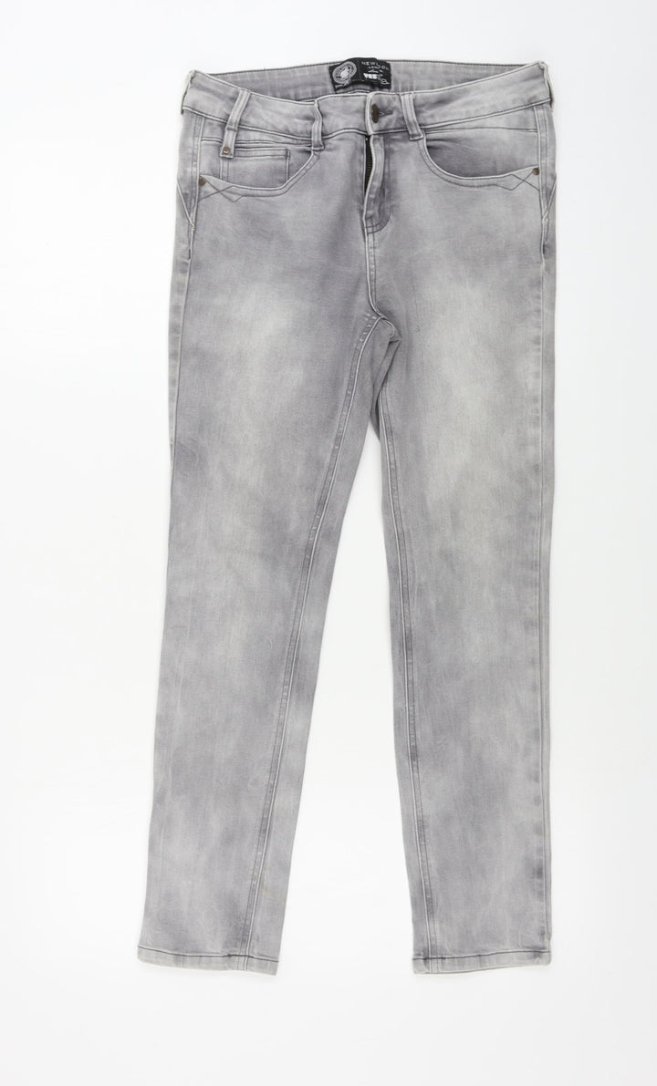 New Look Womens Grey Skinny Jeans Size 30 in L24 in