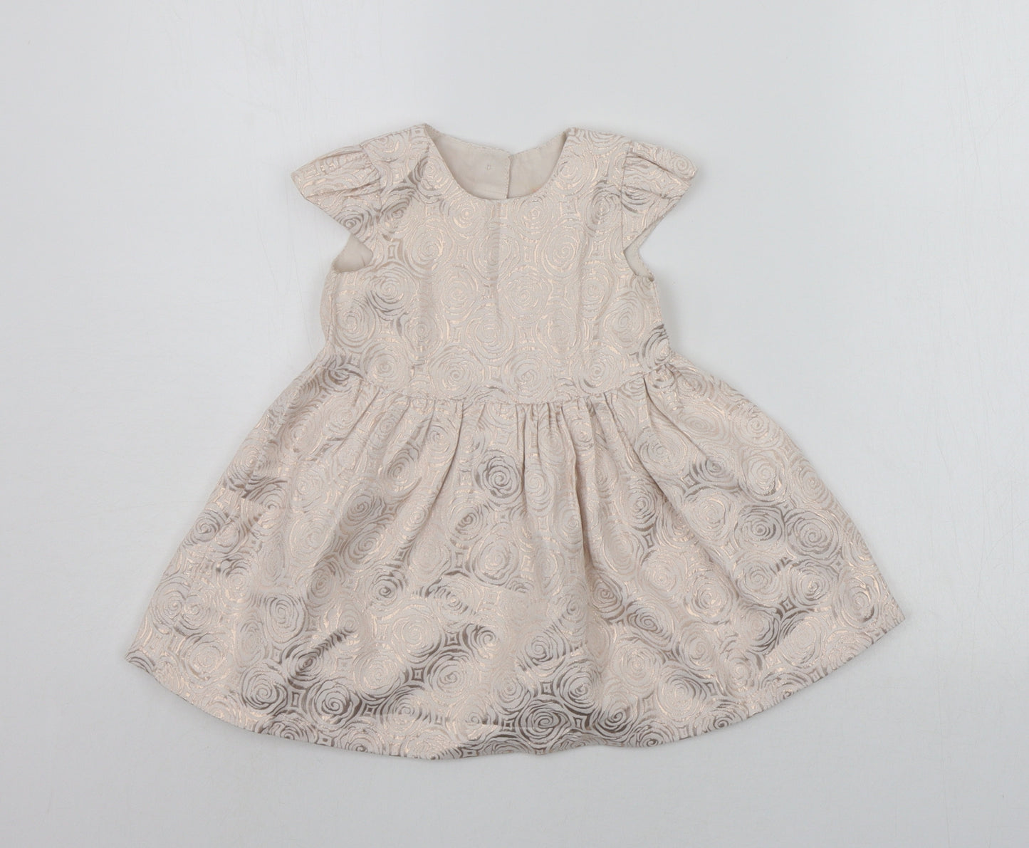 Primark Baby Pink Geometric  A-Line  Size 9-12 Months