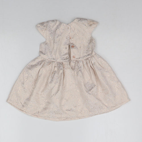 Primark Baby Pink Geometric  A-Line  Size 9-12 Months