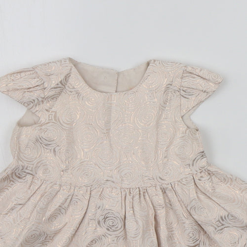 Primark Baby Pink Geometric  A-Line  Size 9-12 Months