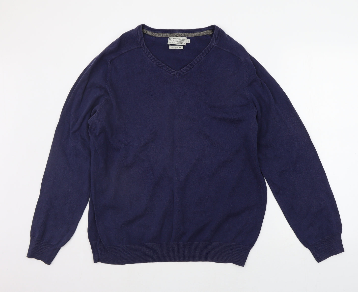 TU Mens Blue   Pullover Jumper Size L