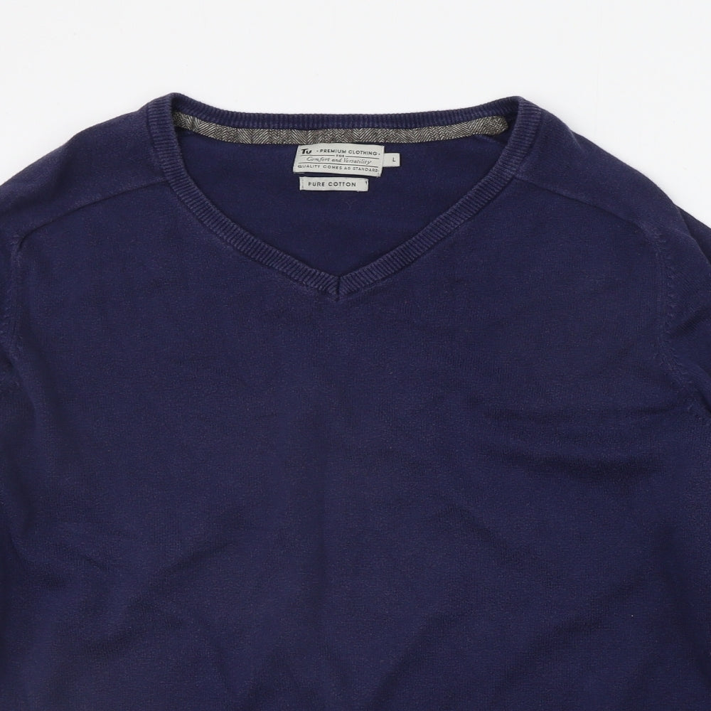 TU Mens Blue   Pullover Jumper Size L