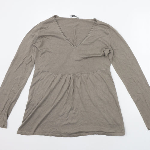 the white company Womens Grey   Pullover Jumper Size M