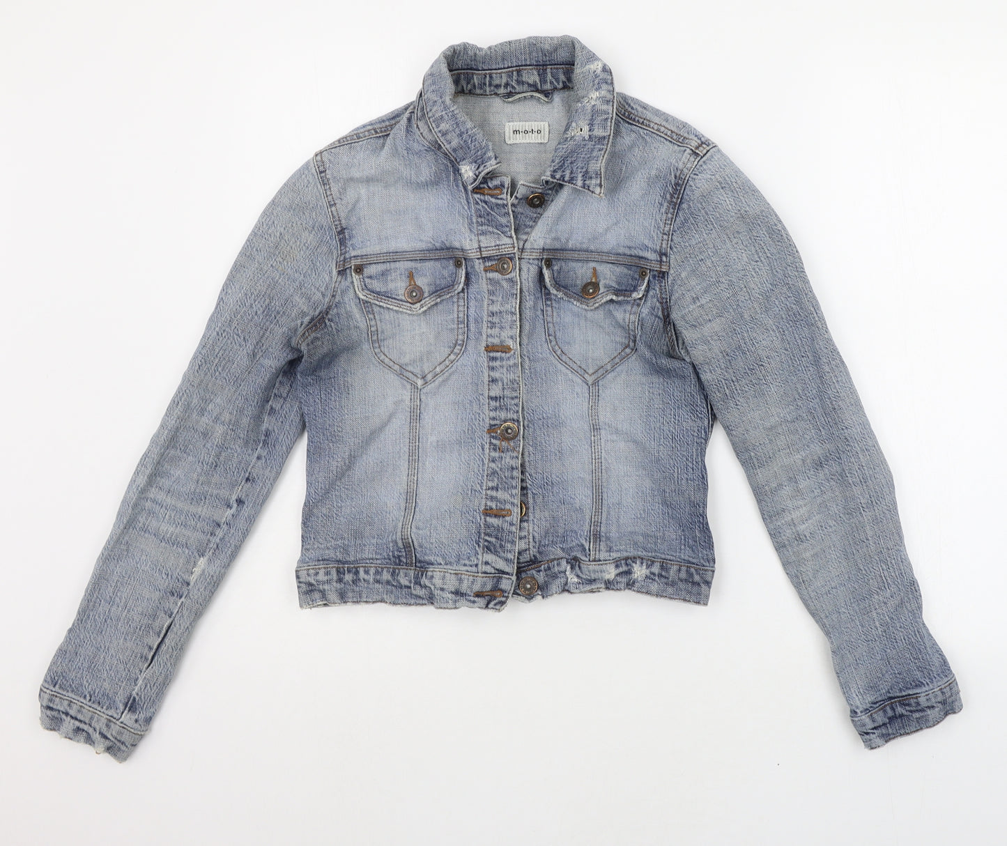 Moto Womens Blue   Jacket Coat Size 10