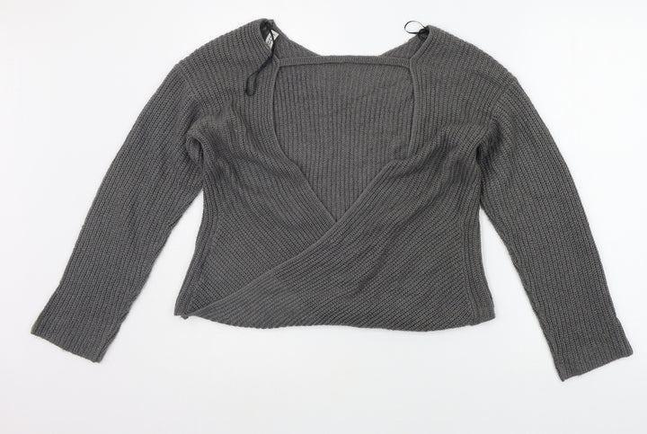 Divided Womens Grey   Pullover Jumper Size M