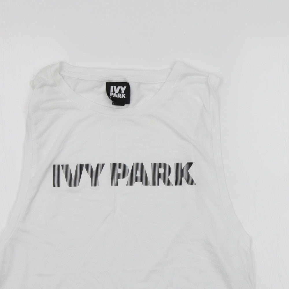 IVY PARK Womens White   Basic Tank Size M