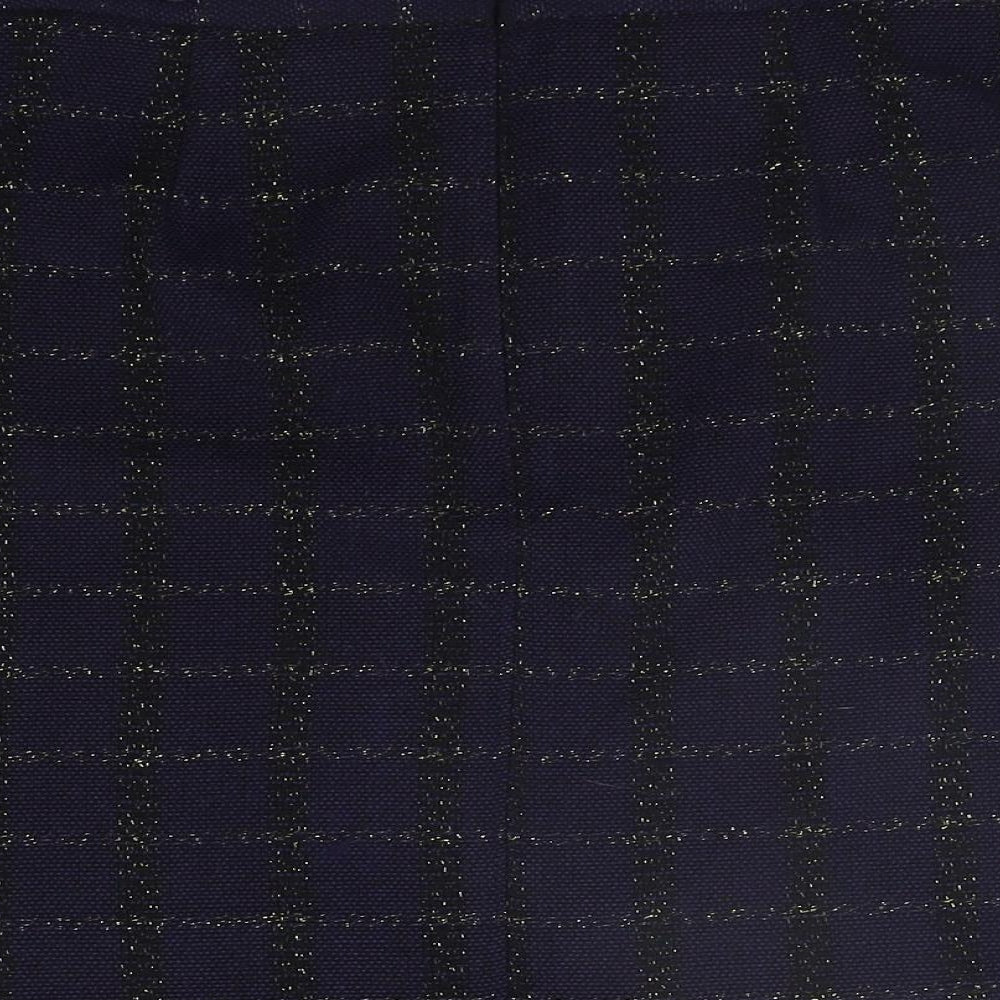 Papaya Womens Blue Check  A-Line Skirt Size 12