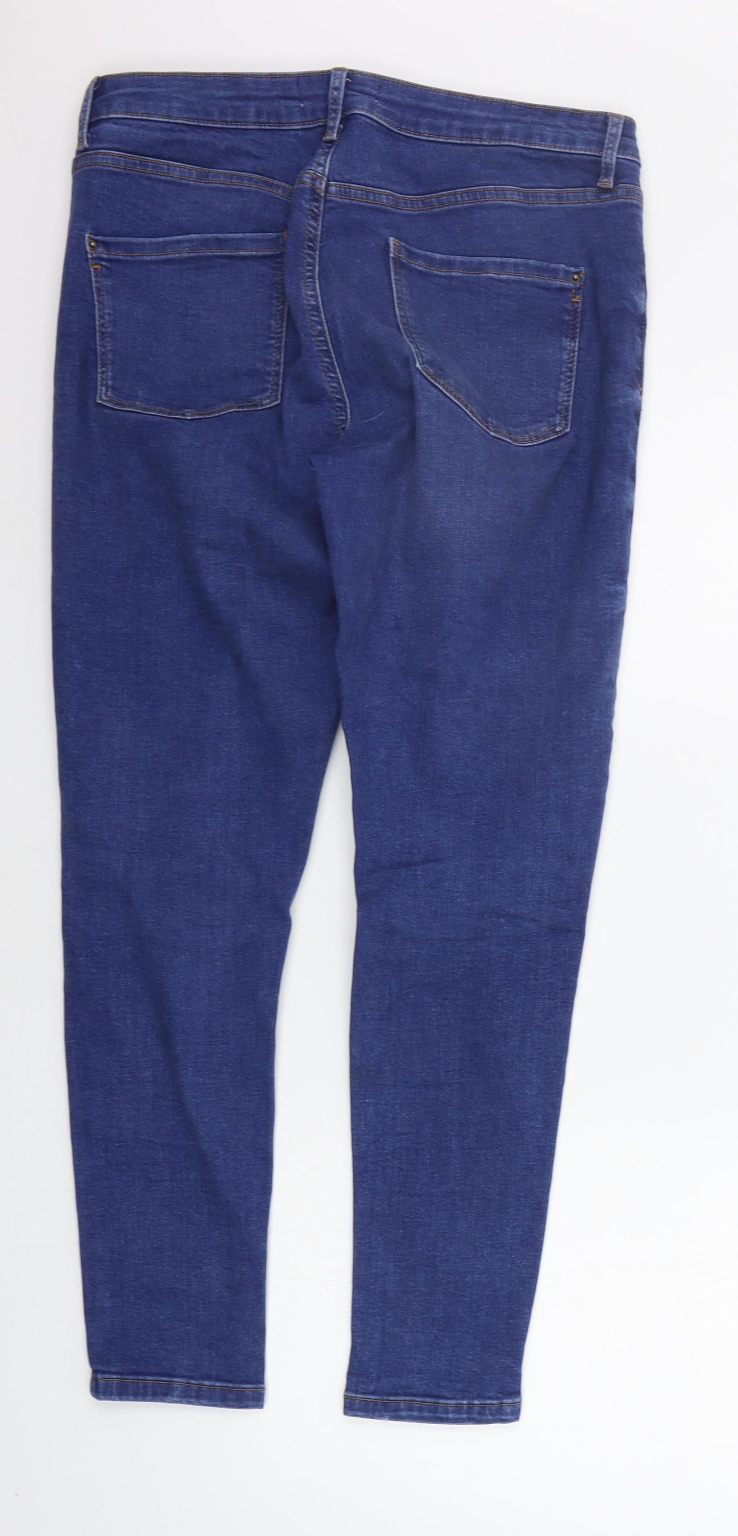 Dorothy Perkins Womens Blue   Straight Jeans Size 12 L26 in