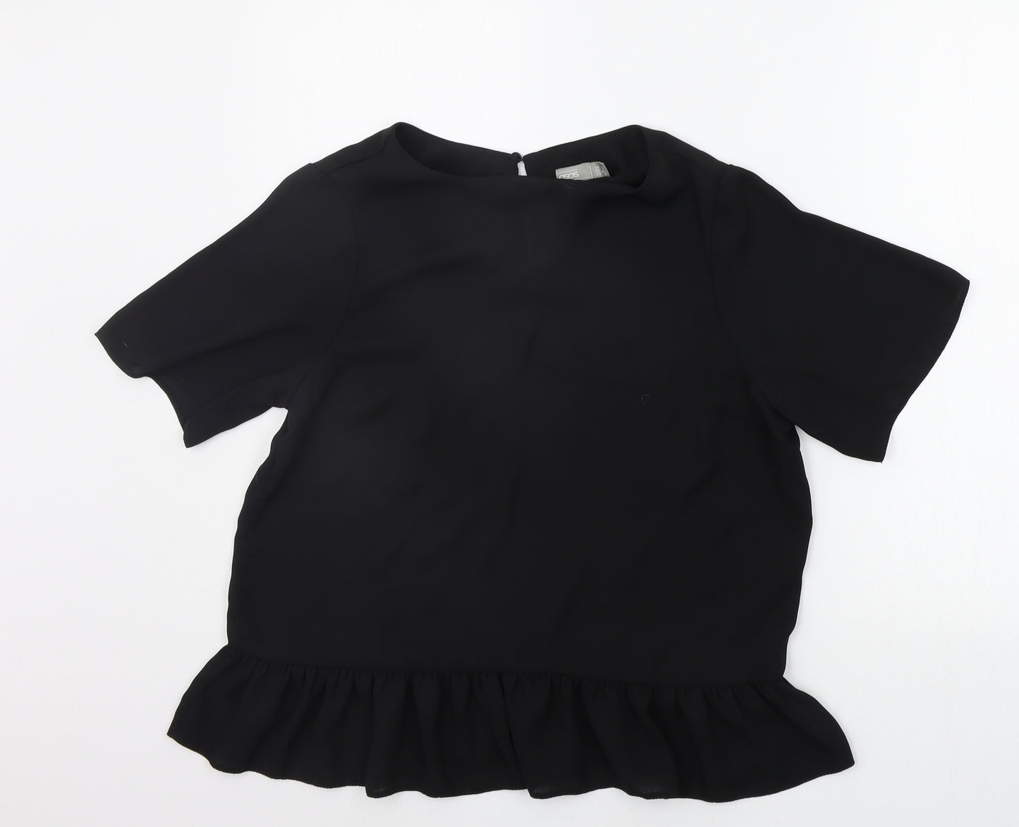 F&F Womens Black Houndstooth  Basic Blouse Size 12