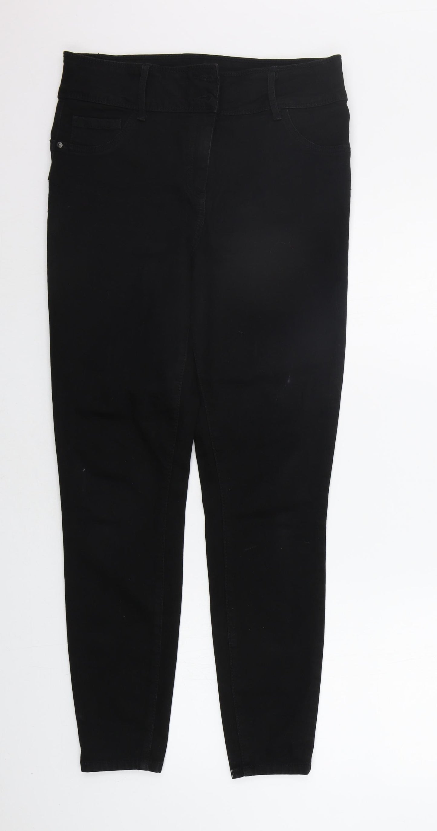 Papaya Womens Black   Trousers  Size 12 L27 in
