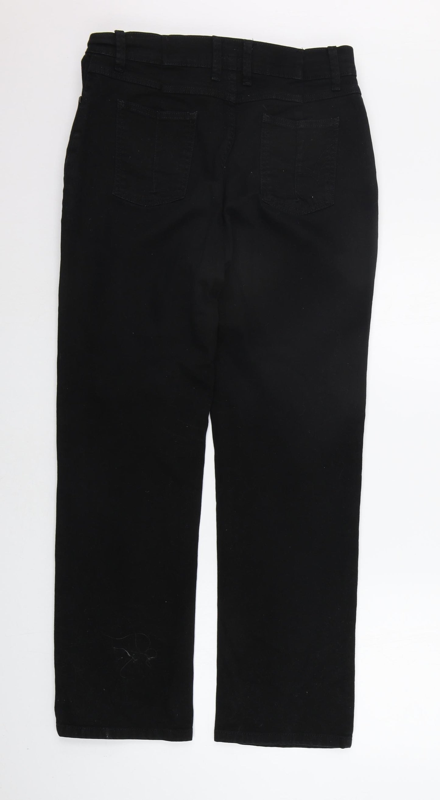 Per Una Womens Black   Trousers  Size 16 L27 in