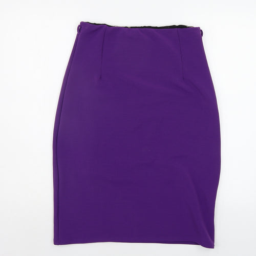 Preworn Womens Purple   A-Line Skirt Size 14