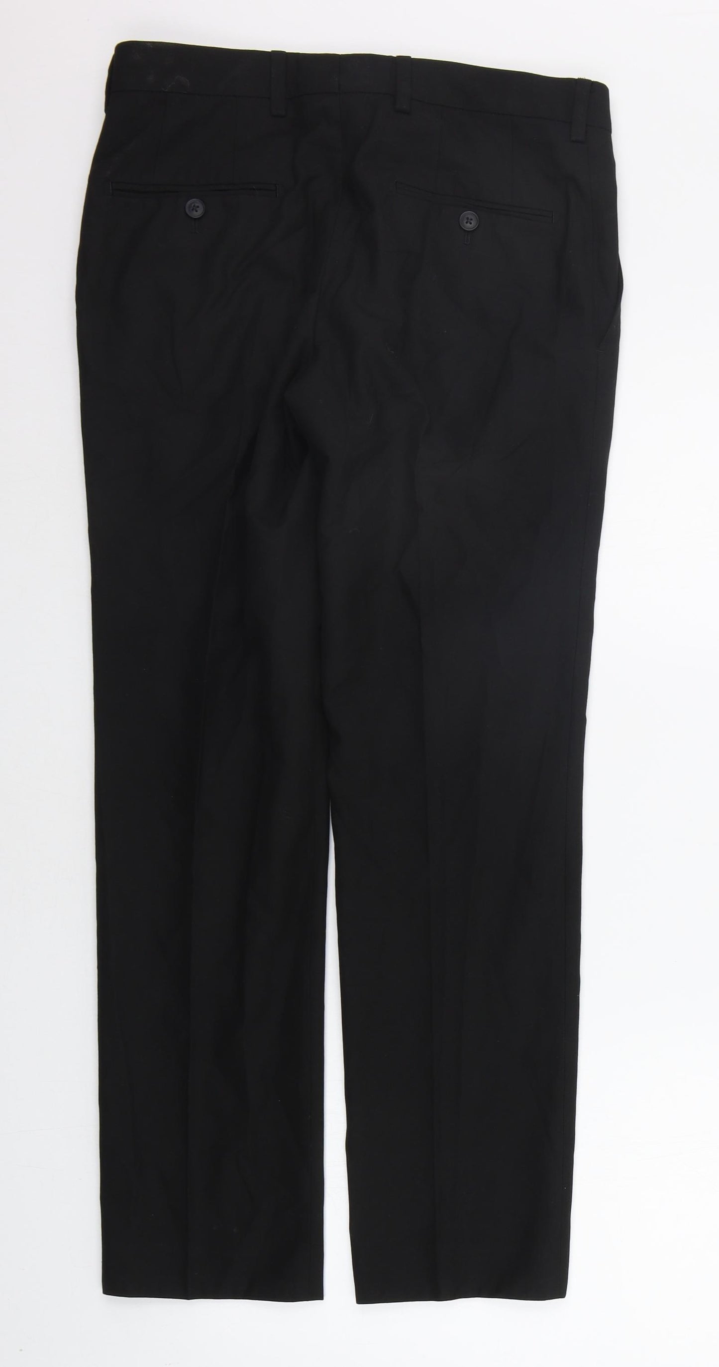 NEXT Mens Black   Trousers  Size 30 in L29 in