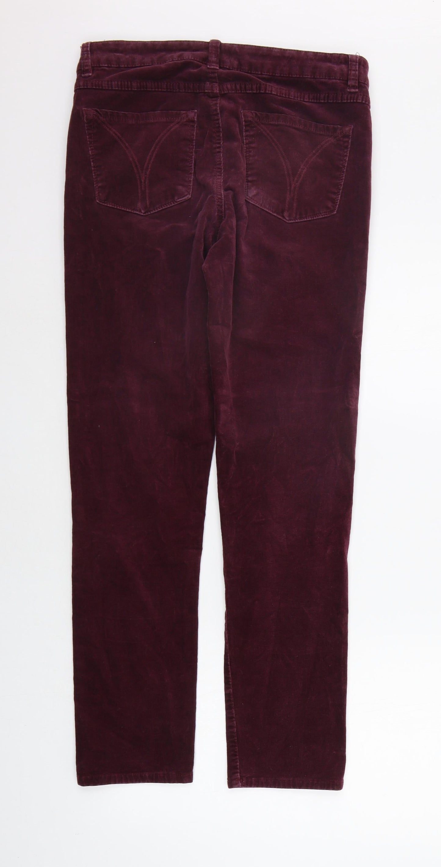 FDJ Womens Purple   Trousers  Size 6 L28 in