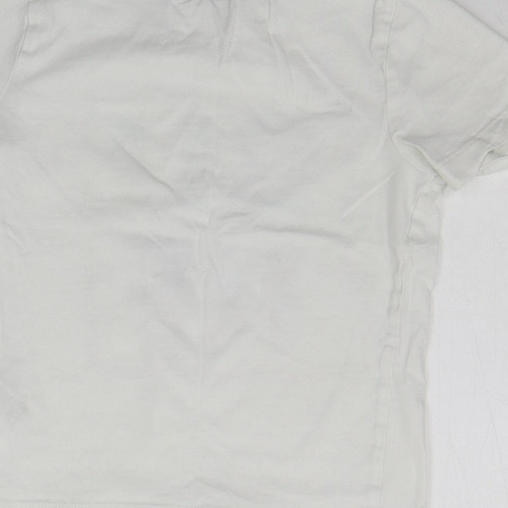H&M Girls White   Basic T-Shirt Size 3-4 Years