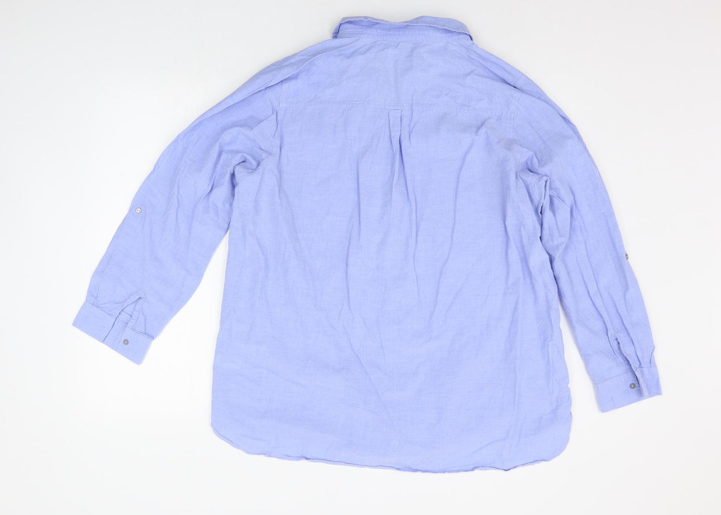 George Womens Blue   Basic Button-Up Size 20