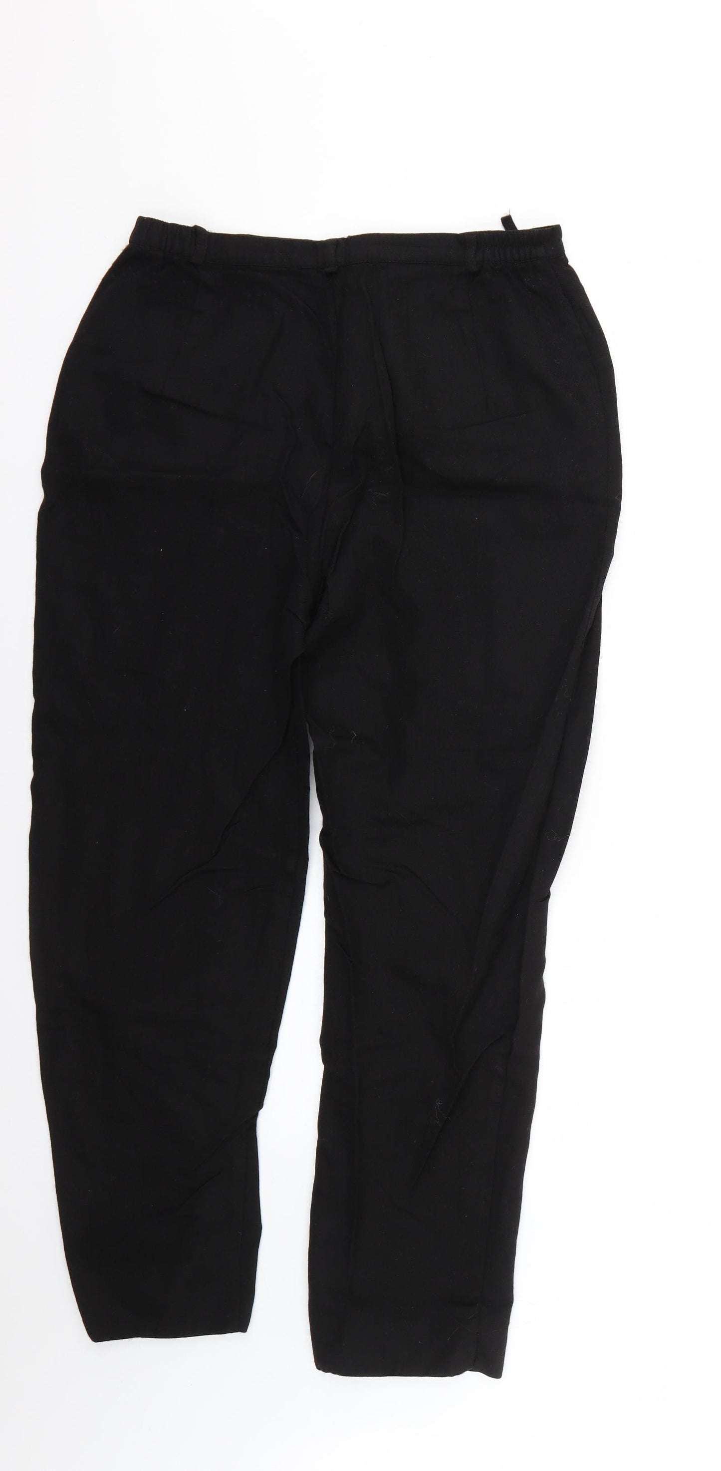 Marks and Spencer Womens Black   Trousers  Size 14 L25 in