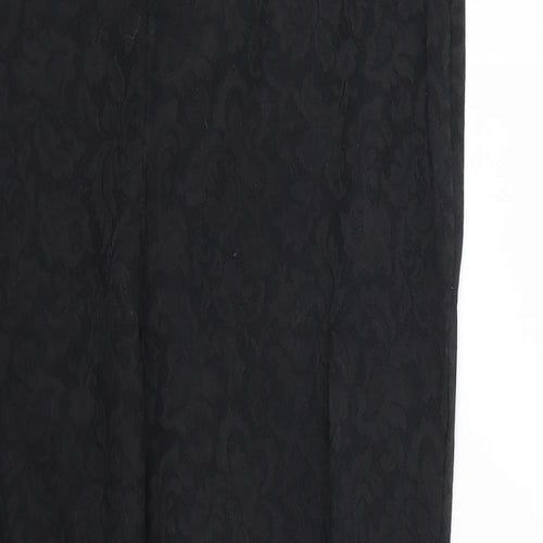 George Womens Black Animal Print  Trousers   L25 in
