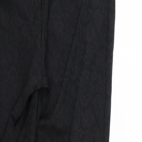 George Womens Black Animal Print  Trousers   L25 in