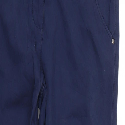 woman Womens Blue   Trousers  Size 10 L26 in
