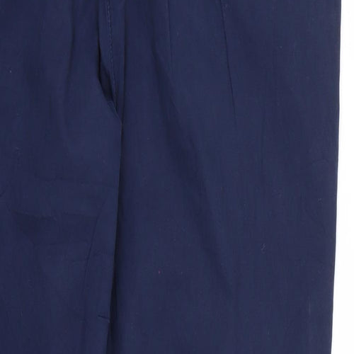 woman Womens Blue   Trousers  Size 10 L26 in