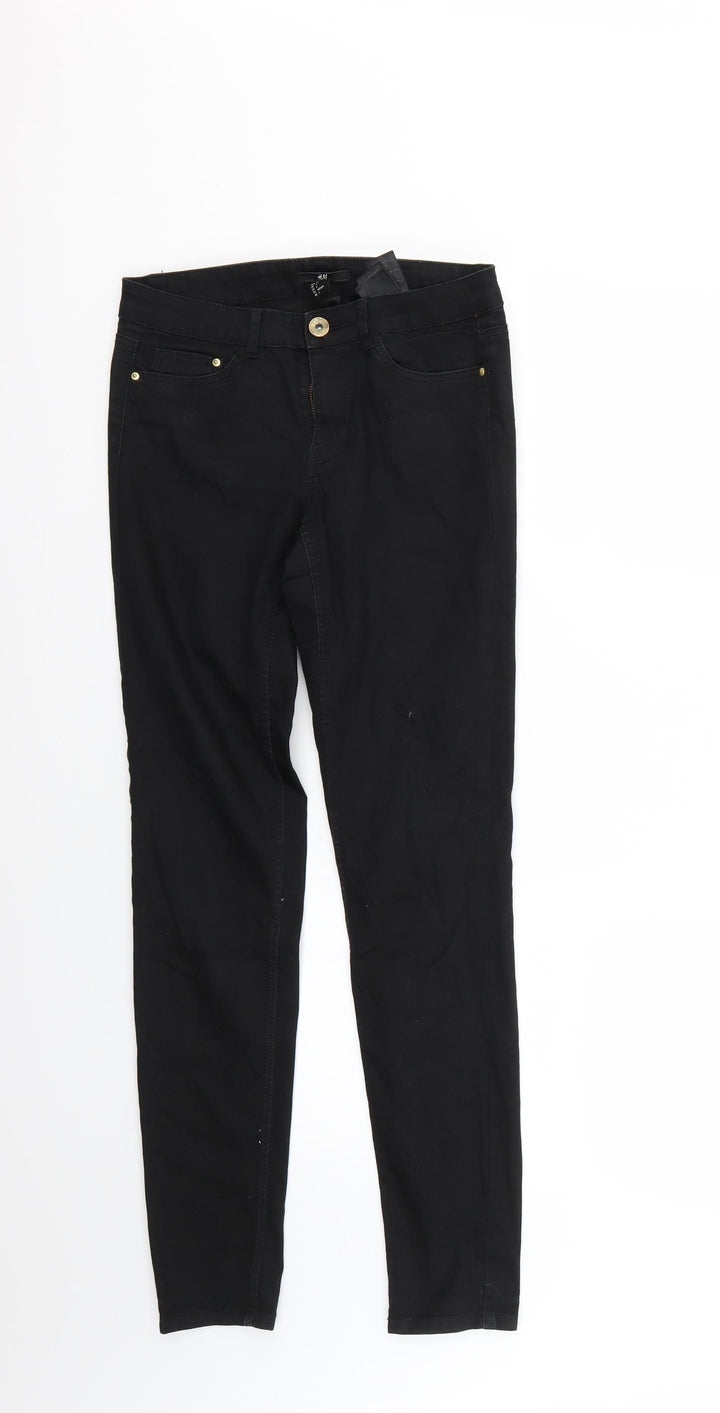 H&M Womens Black   Skinny Jeans Size 4 L27 in