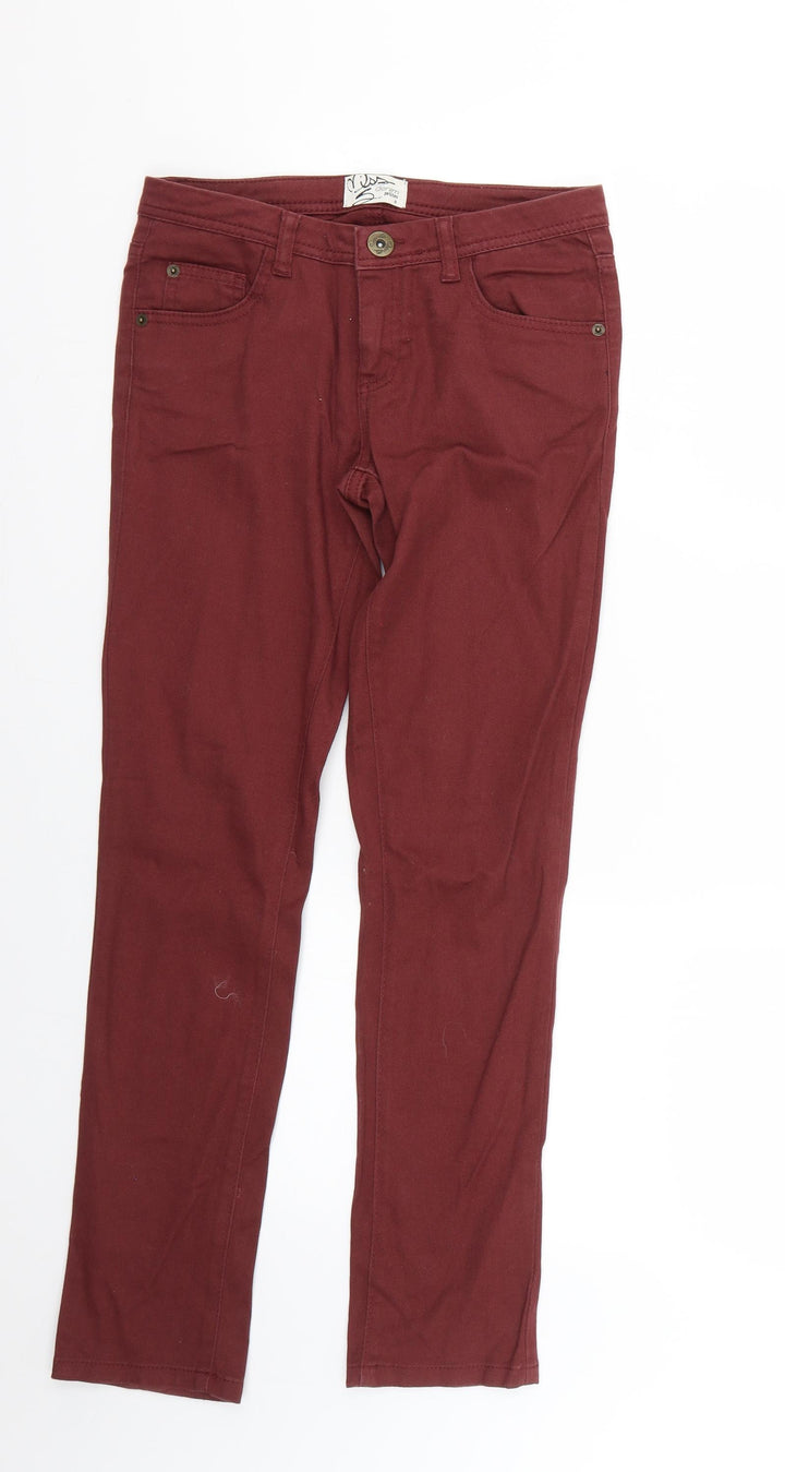 miss denim Womens Red   Skinny Jeans Size 8 L27 in