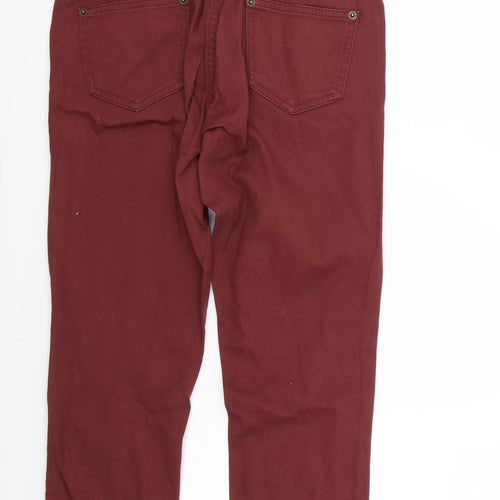 miss denim Womens Red   Skinny Jeans Size 8 L27 in