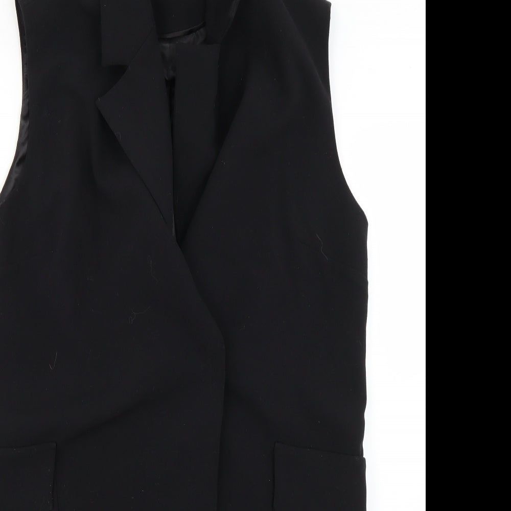 Mango Womens Black   Overcoat Coat Size M