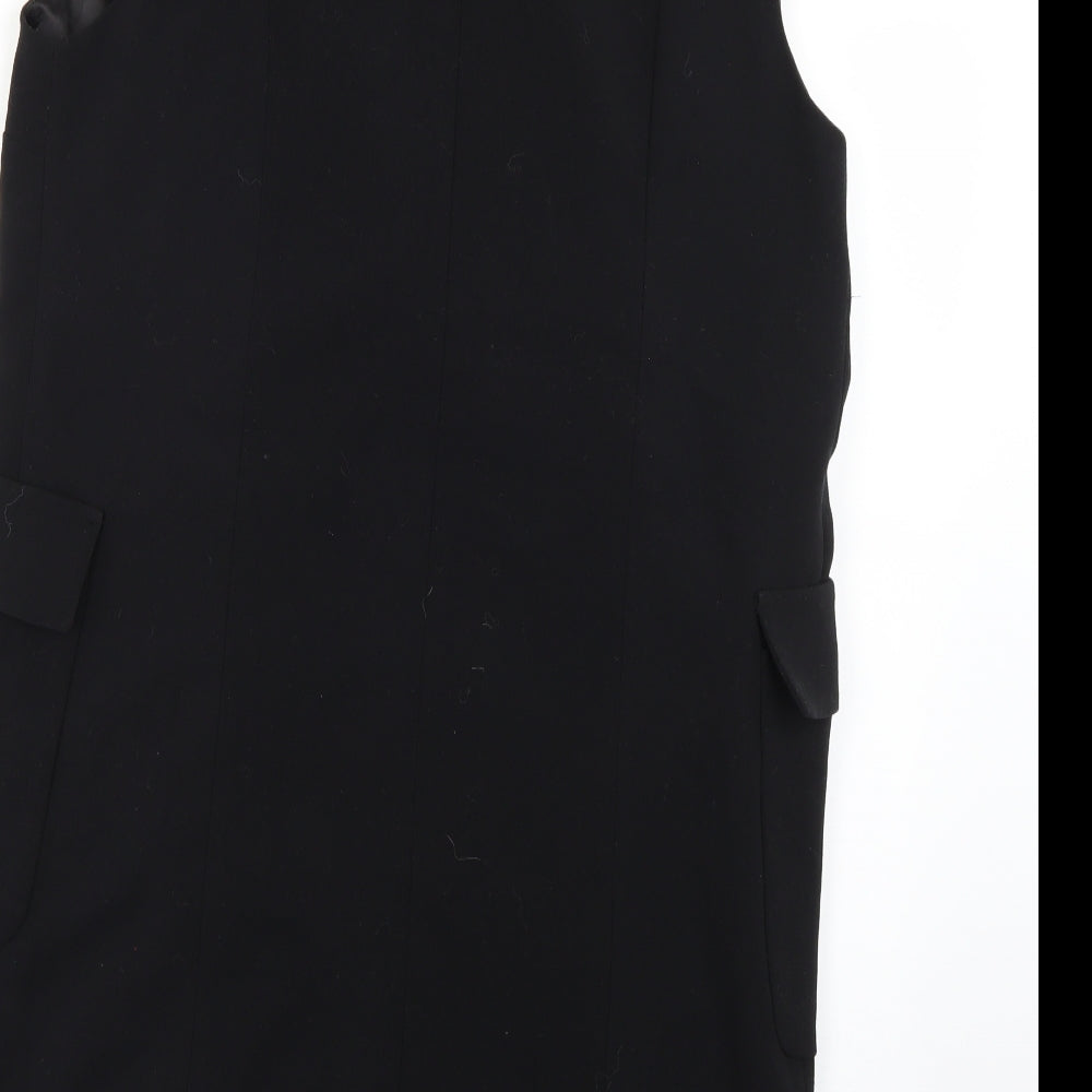 Mango Womens Black   Overcoat Coat Size M