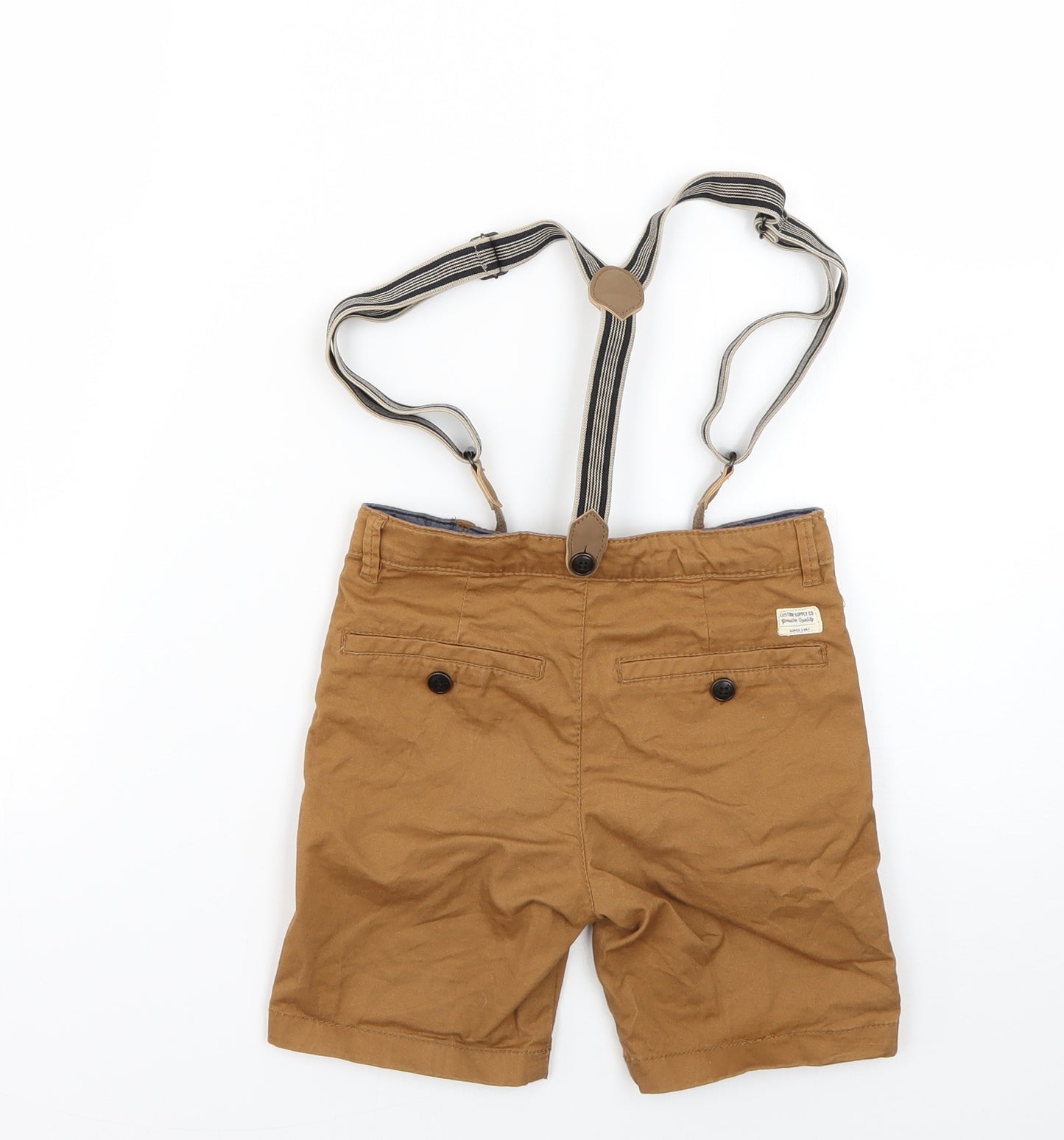 Logg Boys Brown   Chino Shorts Size 4-5 Years